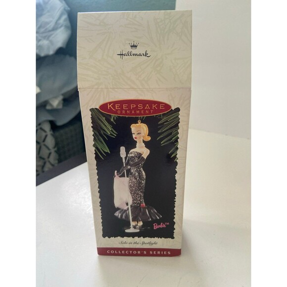 Hallmark Barbie ornament 1995/Barbie Mattell 1996 Pink Bow Fashion Set of 2 - Picture 5 of 10